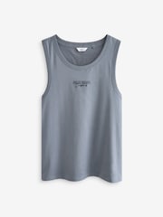 Black/White/Blue 3 Pack Summer Front Print Graphic Vests - Image 9 of 13