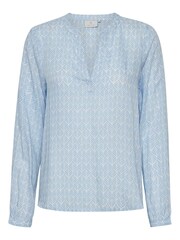 Kaffe Blue Fana Long Sleeve Blouse - Image 5 of 6