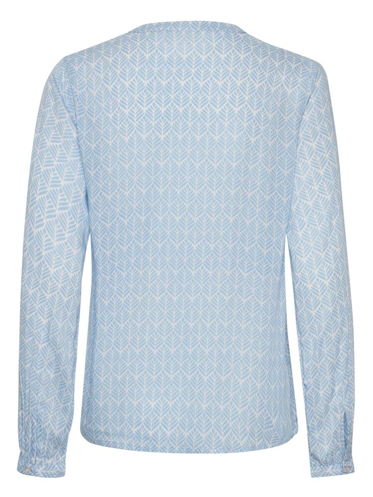 Kaffe Blue Fana Long Sleeve Blouse - Image 6 of 6