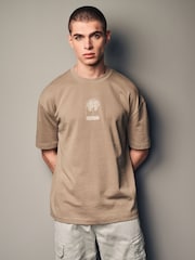 Stone Palm 100% Cotton Back Print Beach Graphic T-Shirt - Image 2 of 9