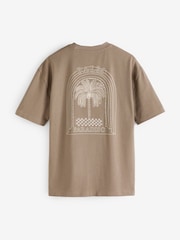 Stone Palm 100% Cotton Back Print Beach Graphic T-Shirt - Image 7 of 9