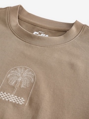 Stone Palm 100% Cotton Back Print Beach Graphic T-Shirt - Image 8 of 9