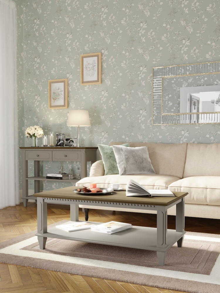 Laura Ashley Pale French Grey Hanover Coffee Table - Image 1 of 6