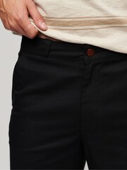 Superdry Black Straight Chinos Trousers - Image 4 of 7