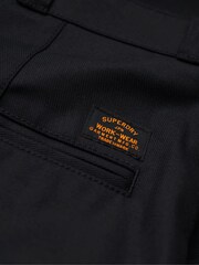 Superdry Black Straight Chinos Trousers - Image 6 of 7