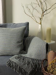Furn Grey Ronan Sherpa Waffle Fleece Throw - Image 1 of 2
