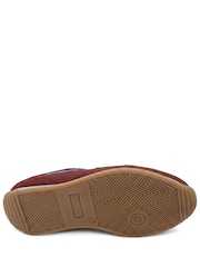 Jones Bootmaker Burgundy Aeries Leather Lace Up Trainers - Image 5 of 6