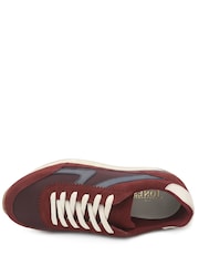 Jones Bootmaker Burgundy Aeries Leather Lace Up Trainers - Image 6 of 6