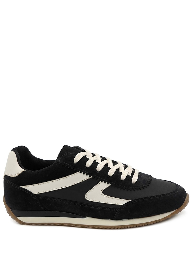 Jones Bootmaker Black Aeries Leather Lace Up Trainers - Image 2 of 6 Jones Bootmaker Black Aeries Leather Lace Up Trainers - Image 2 of 6