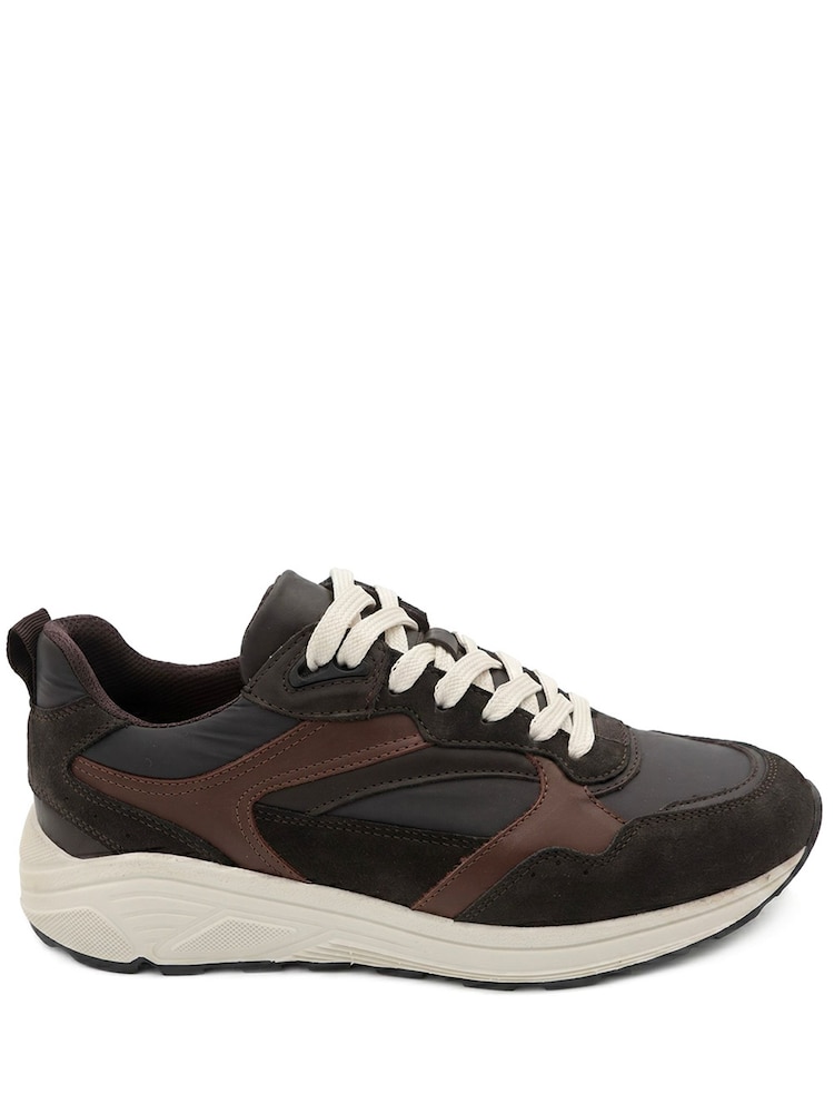 Jones Bootmaker Chocolate Brown Azelia Leather Lace Up Trainers - Image 2 of 6 Jones Bootmaker Chocolate Brown Azelia Leather Lace Up Trainers - Image 2 of 6
