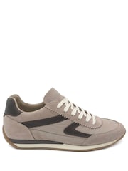 Jones Bootmaker Brown Aeries Leather Lace Up Trainers - Image 2 of 6