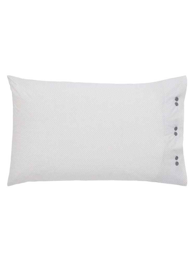 Bedeck of Belfast Charcoal & Tan Osanna 100% Cotton Pillowcase Pair - Image 2 of 4 Bedeck of Belfast Charcoal & Tan Osanna 100% Cotton Pillowcase Pair - Image 2 of 4
