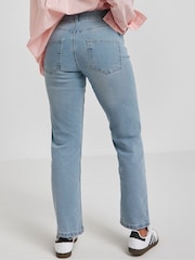 Simply Be Light Blue 24/7 Straight Leg Jeans - Image 2 of 4