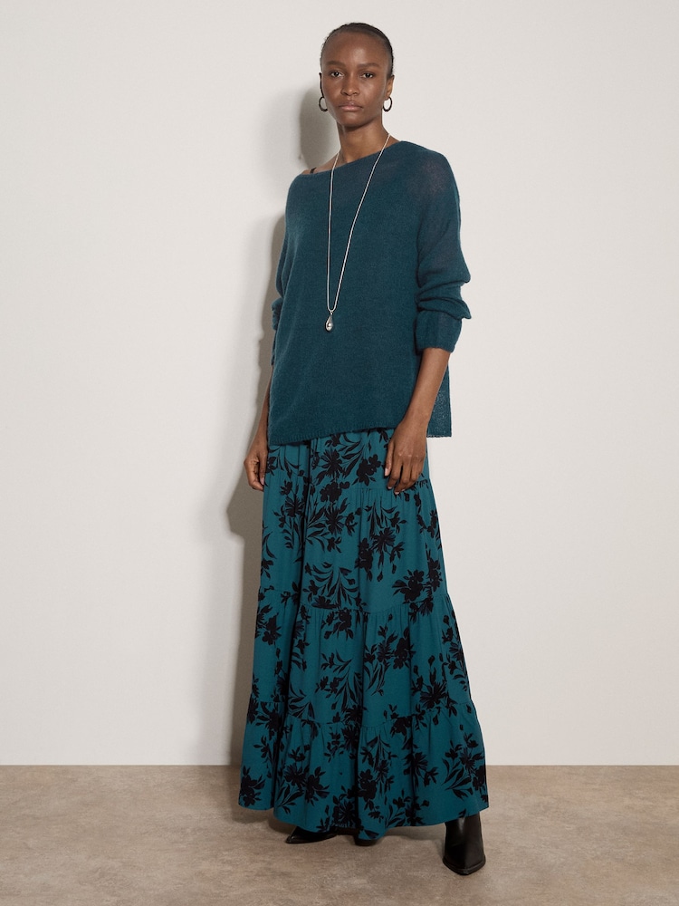 Apricot Blue Lightweight Brushed Oversized Jumper - Image 5 of 5 Apricot Blue Lightweight Brushed Oversized Jumper - Image 5 of 5