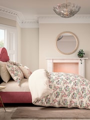 V&A Multi French Garden Elegant 100% Cotton Duvet Cover & Pillowcase Set - Image 2 of 5