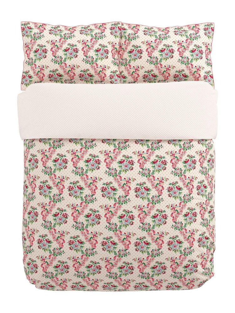 V&A Multi French Garden Elegant 100% Cotton Duvet Cover & Pillowcase Set - Image 5 of 5 V&A Multi French Garden Elegant 100% Cotton Duvet Cover & Pillowcase Set - Image 5 of 5