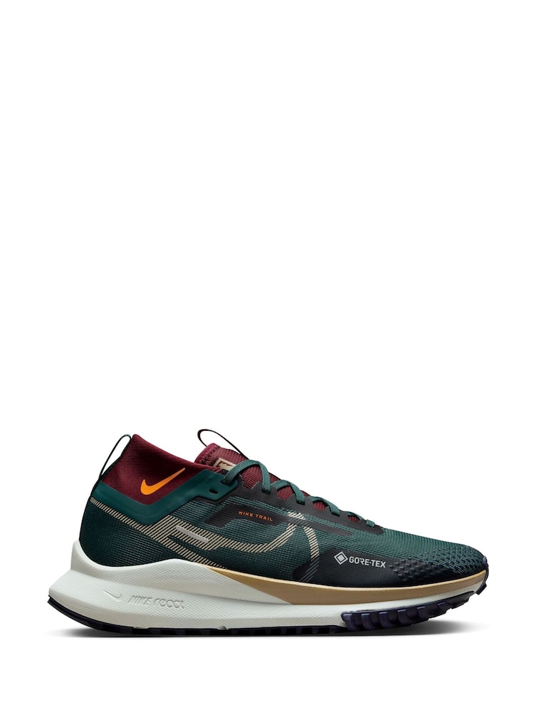 Nike Green/White React Pegasus Trail 4 Gore-Tex Running Trainers - Image 1 of 12