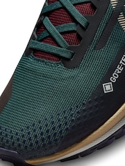 Nike Green/White React Pegasus Trail 4 Gore-Tex Running Trainers - Image 12 of 12