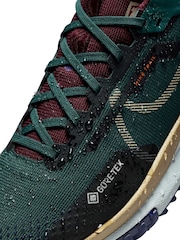 Nike Green/White React Pegasus Trail 4 Gore-Tex Running Trainers - Image 7 of 12