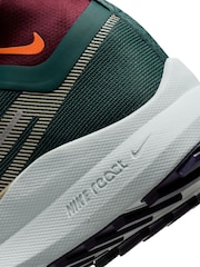 Nike Green/White React Pegasus Trail 4 Gore-Tex Running Trainers - Image 9 of 12