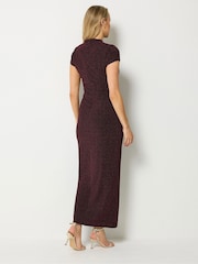 Long Tall Sally Brown Sparkle Maxi Dress - Image 3 of 6