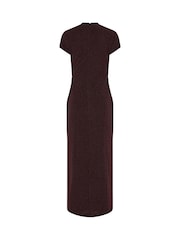 Long Tall Sally Brown Sparkle Maxi Dress - Image 6 of 6