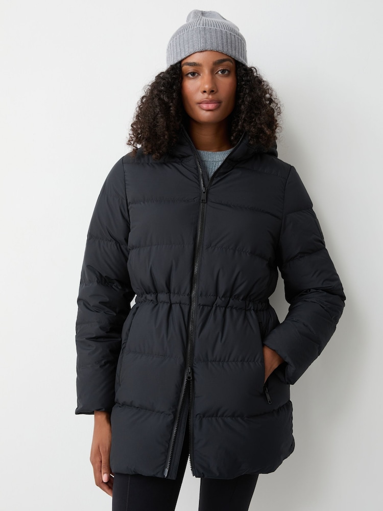 Jack Wolfskin Black Frozen Palace Longline Puffer Jacket - Image 1 of 4 Jack Wolfskin Black Frozen Palace Longline Puffer Jacket - Image 1 of 4