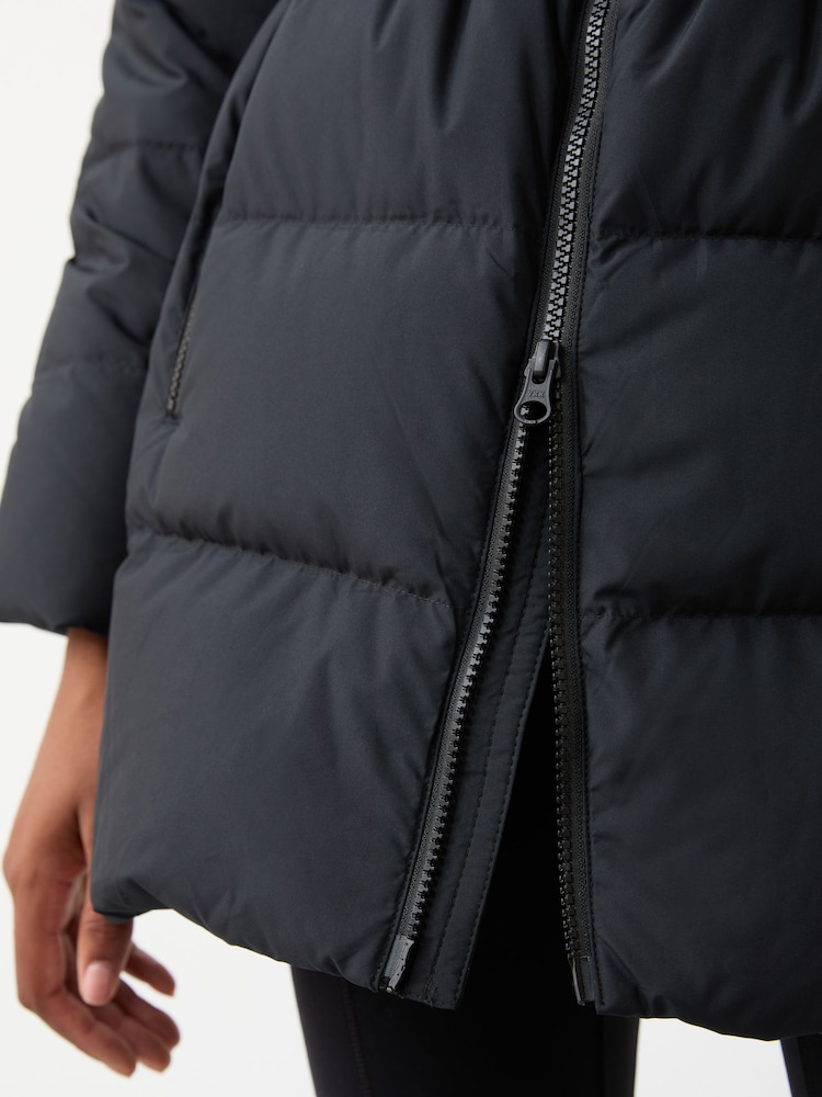 Jack Wolfskin Black Frozen Palace Longline Puffer Jacket - Image 4 of 4 Jack Wolfskin Black Frozen Palace Longline Puffer Jacket - Image 4 of 4