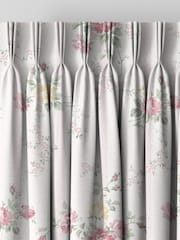 Shabby Chic by Rachel Ashwell® Pink Yellow Floral Trellis Made to Measure Curtains - Image 6 of 9