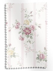 Shabby Chic by Rachel Ashwell® Pink Yellow Floral Trellis Made to Measure Curtains - Image 7 of 9