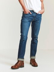 FatFace Blue Slim Mid Wash Jeans - Image 1 of 7