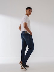 FatFace Blue Slim Mid Wash Jeans - Image 4 of 7