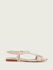 LK Bennett Metallic Renee Sandals - Image 1 of 2