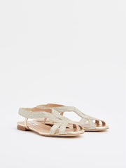 LK Bennett Metallic Renee Sandals - Image 2 of 2