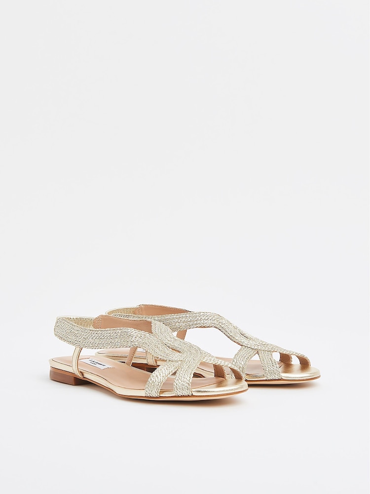 LK Bennett Metallic Renee Sandals - Image 2 of 2