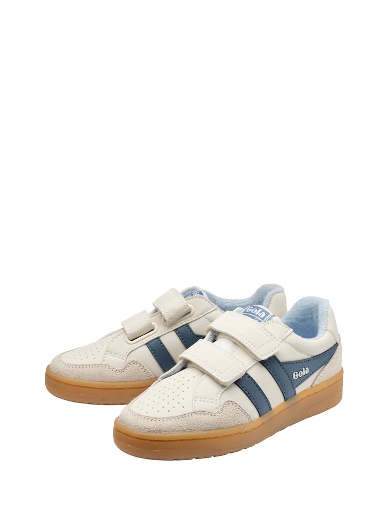 Gola White Kids' Eagle Strap Trainers - Image 2 of 4