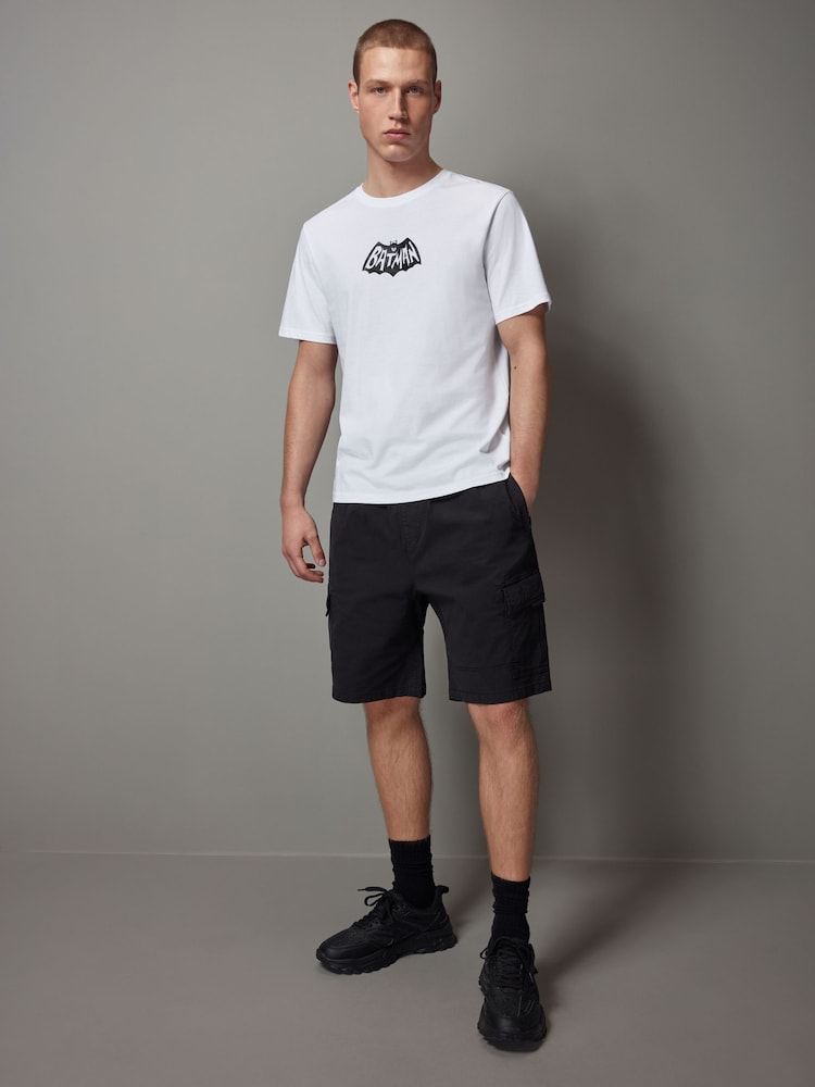 White Batman 100% Cotton License T-Shirt - Image 2 of 8