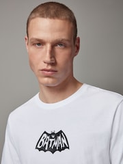 White Batman 100% Cotton License T-Shirt - Image 4 of 8