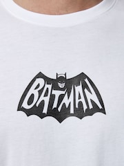 White Batman 100% Cotton License T-Shirt - Image 5 of 8