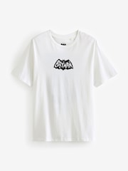 White Batman 100% Cotton License T-Shirt - Image 6 of 8