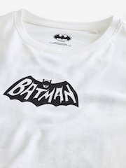 White Batman 100% Cotton License T-Shirt - Image 7 of 8