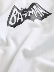 White Batman 100% Cotton License T-Shirt - Image 8 of 8