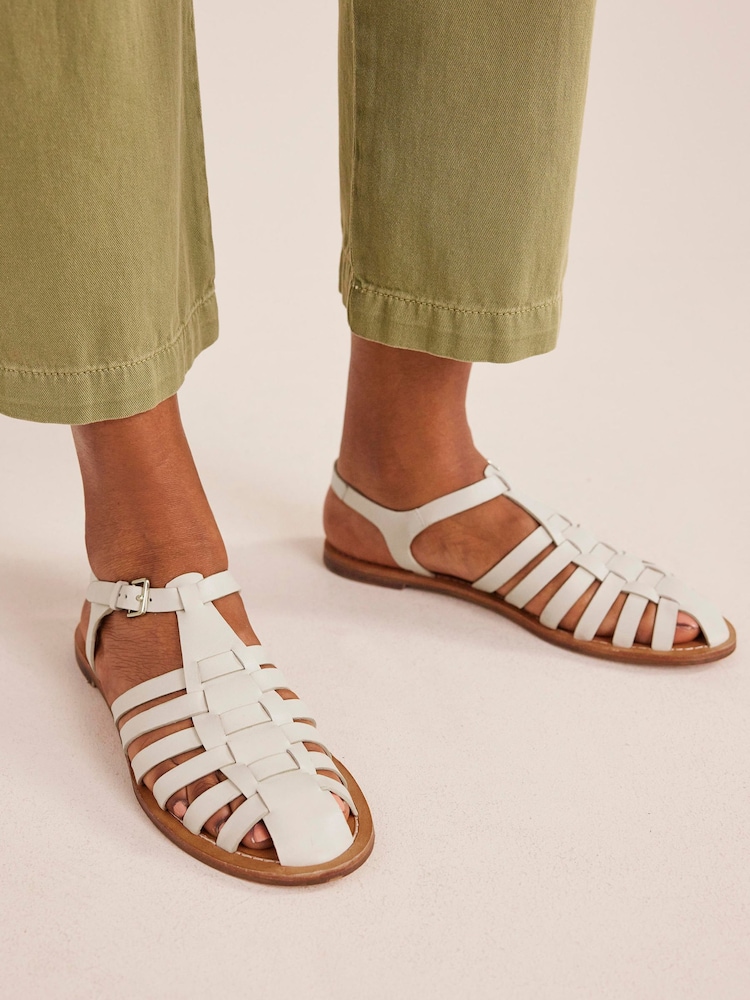 Boden White Traditional Fisherman Sandals - Image 1 of 5