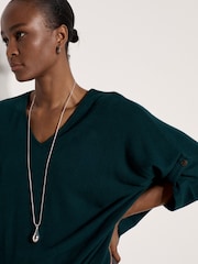 Apricot Green Soft Touch Oversized Batwing Top - Image 4 of 4