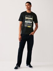 Black Run DMC Regular Fit Band Graphic 100% Cotton T-Shirt - Image 2 of 7