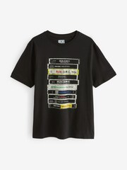 Black Run DMC Regular Fit Band Graphic 100% Cotton T-Shirt - Image 5 of 7