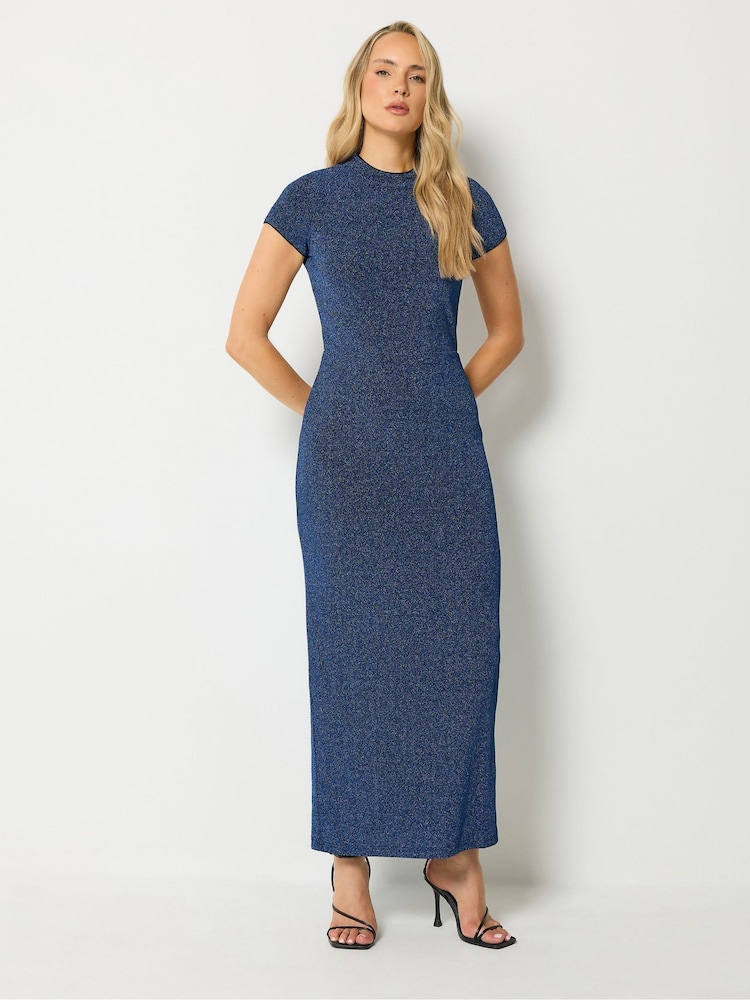 Long Tall Sally Blue Sparkle Maxi Dress - Image 1 of 6 Long Tall Sally Blue Sparkle Maxi Dress - Image 1 of 6