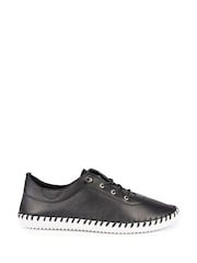 Lunar Leather Plimsolls - Image 2 of 6