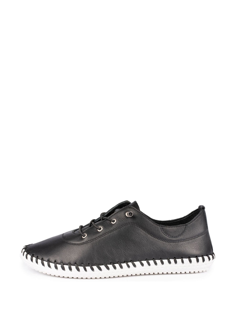 Lunar Leather Plimsolls - Image 6 of 6