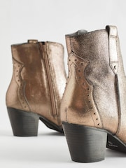 Metallic Extra Wide Fit Forever Comfort® Leather Cowboy/Western Boots - Image 5 of 5